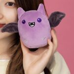 Peluche chauve souris violette lot de 5