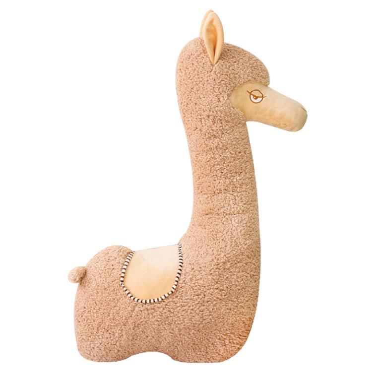 Peluche alpaga pour enfants géante fond blanc